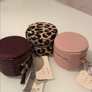 Lot of  3 Traveling Jewelry box's